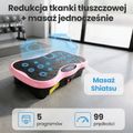 Platformă cu vibrații Extralink Moonwalk Spin Move black/pink 16