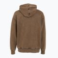 Hanorac pentru bărbați PROSTO Checked Hoodie dark brown 2