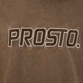 Hanorac pentru bărbați PROSTO Checked Hoodie dark brown 4