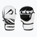 Overlord mănuși de grappling Sparring MMA piele naturală alb 101003-W/M
