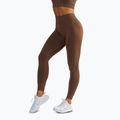 Colanți de antrenament pentru femei BeShaped Gym Queen brown