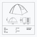 Cort de camping 4-osobowy Alpinus Sella 4 anthracite 8