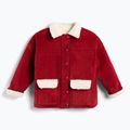 Geacă pentru copii KID STORY Teddy warm red flowers 2