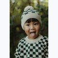 Căciulă de iarnă pentru copii KID STORY Merino green chessboard 6