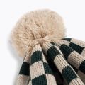 Căciulă de iarnă pentru copii KID STORY Merino green chessboard 3