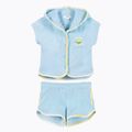 Set pentru copii  KID STORY Cămașă și pantaloni scurți din bumbac ecologic blue sky