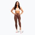 Colanți pentru femei Gym Glamour Basic Scrunch brown 2