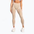 Colanți pentru femei Gym Glamour Basic Scrunch beige