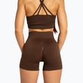 Pantaloni scurți de antrenament pentru femei Gym Glamour Push Up 2.0 dark chocolate 2