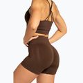 Pantaloni scurți de antrenament pentru femei Gym Glamour Push Up 2.0 dark chocolate 4