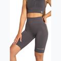 Pantaloni scurți de antrenament pentru femei Gym Glamour Push Up 2.0 dark silver