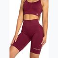 Pantaloni scurți de antrenament pentru femei Gym Glamour Push Up 2.0 merlot