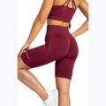 Pantaloni scurți de antrenament pentru femei Gym Glamour Push Up 2.0 merlot 6