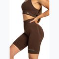 Pantaloni scurți de antrenament pentru femei Gym Glamour Push Up 2.0 dark chocolate 2