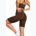 Pantaloni scurți de antrenament pentru femei Gym Glamour Push Up 2.0 dark chocolate 4