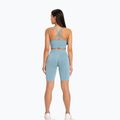 Pantaloni scurți biker de antrenament pentru femei Gym Glamour Push Up 2.0 blue lagoon 3