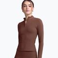 Longsleeve pentru femei JOYINME Motion LS 1/4 Zip chestnut