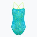 Costum de baie dintr-o piesă pentru femei SWEEP Aqua Hippos albastru/galben/verde