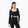 Longsleeve de antrenament pentru femei Carpatree Dopamine Buzz Seamless obsidian black