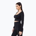 Longsleeve de antrenament pentru femei Carpatree Dopamine Buzz Seamless obsidian black 4