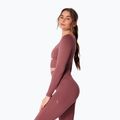 Longsleeve de antrenament pentru femei Carpatree Dopamine Buzz Seamless rose/brown 3