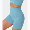Pantaloni scurți de antrenament pentru femei Carpatree Allure Seamless milky blue 4