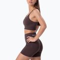 Pantaloni scurți de antrenament pentru femei Carpatree Allure Seamless berry brown 2