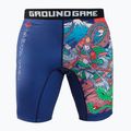 Pantaloni scurți de antrenament pentru bărbați Ground Game Vale Tudo Tatakai albastru