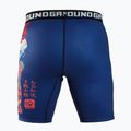 Pantaloni scurți de antrenament pentru bărbați Ground Game Vale Tudo Tatakai albastru 4