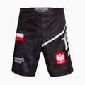 Ground Game MMA Polonia pantaloni scurți de antrenament negru MMASHOPOLS