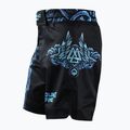 Pantaloni scurți de antrenament MMA pentru bărbați Ground Game MMA Viking negru 4