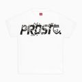 T-shirt pentru bărbați PROSTO Plusrain alb KL222MTEE2021