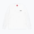 Tricou longsleeve pentru bărbați PROSTO Typeskur LS alb KL222MTEE2071