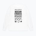 Tricou longsleeve pentru bărbați PROSTO Typeskur LS alb KL222MTEE2071 2