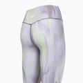 Colanți de antrenament pentru femei 4F Solar Punk FNK F454 light yellow allover 10