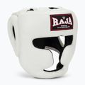 Cască de box  RAJA BOXING Genuine Leather white