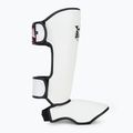 Apărători pentru tibie RAJA BOXING Lightweight Shin Guards Semi Leather white 2