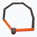 Lacăt pentru bicicletă GERDA Fold 1200W Neo foldable black/orange 2