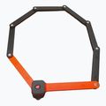 Lacăt pentru bicicletă GERDA Fold 1200W Neo foldable black/orange 3