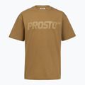 Tricou pentru bărbați PROSTO Big Logo cinnamon beige