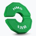 Greutate pe echipament de tip suprapunere HMS TSN25 2 x 0,25 kg green 2
