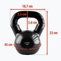 Kettlebell HMS KNV12 12kg negru 3