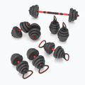 HMS SGN120 Pro Set 6W1 20kg greutăți negru/roșu 4