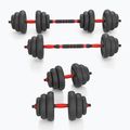 HMS SGN120 Pro Set 6W1 20kg greutăți negru/roșu 5