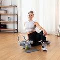 Rolă automată pentru exersarea mușchilor abdominali cu afișaj HMS KA08 gri 7