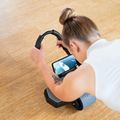 Rolă automată pentru exersarea mușchilor abdominali cu suport HMS KA10 negru 14