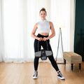 Rolă automată pentru exersarea mușchilor abdominali cu suport HMS KA10 negru 16