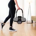 Rolă automată pentru exersarea mușchilor abdominali cu suport HMS KA10 negru 17