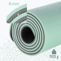 Yoga mat HMS YM10 8 mm mentă 4