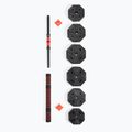 Set de gantere ajustabile cu plăci de greutăți HMS Sgc30, negru și roșu, 17-57-031 7